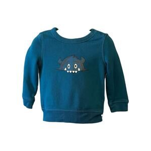 Baby Gap Adorable Blue Monster Pullover Sweatshirt, 18-24M (18-24 Months)